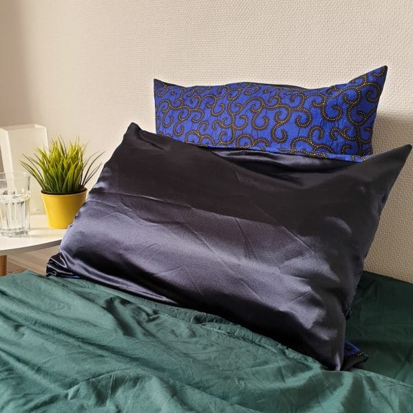 taie d'oreiller satin wax clair de lune