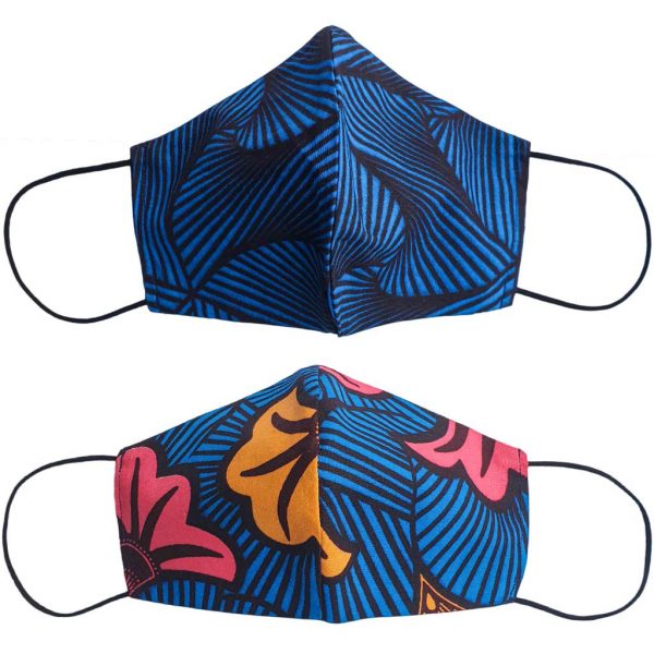 masque anti-projection lavable coton wax coronavirus covid-19 protection visage nez bouche OCEAN