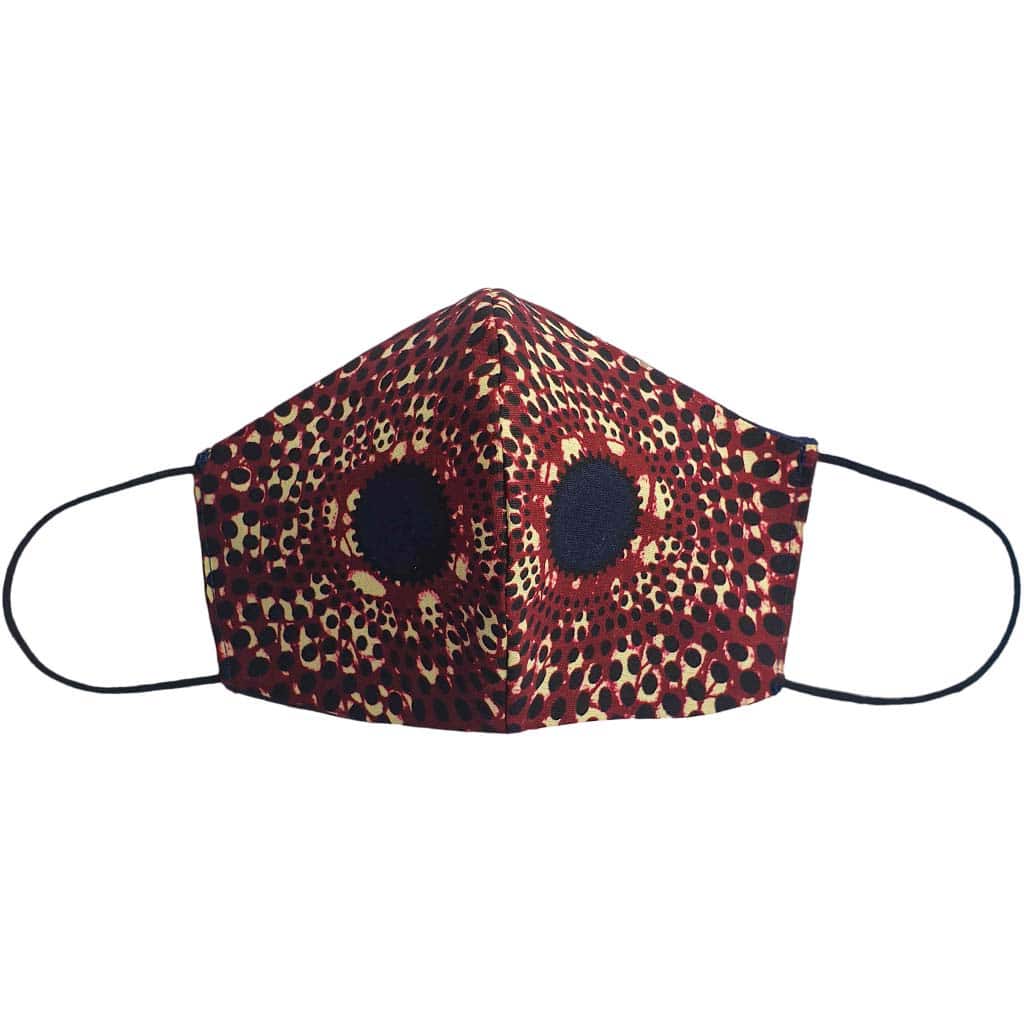 masque anti-projection lavable coton wax coronavirus covid-19 protection visage nez bouche IRIS