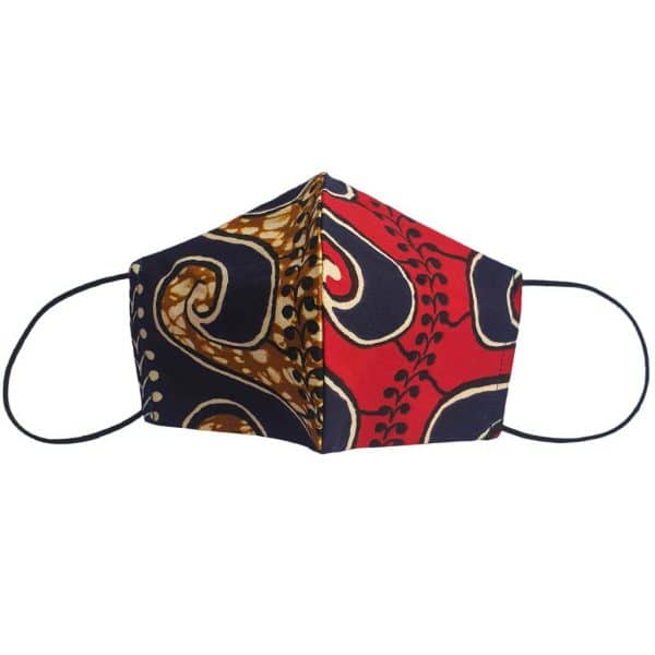masque anti-projection lavable coton wax coronavirus covid-19 protection visage nez bouche