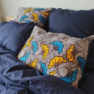 taie d'oreiller réversible satin wax curly nights Bord De Mer