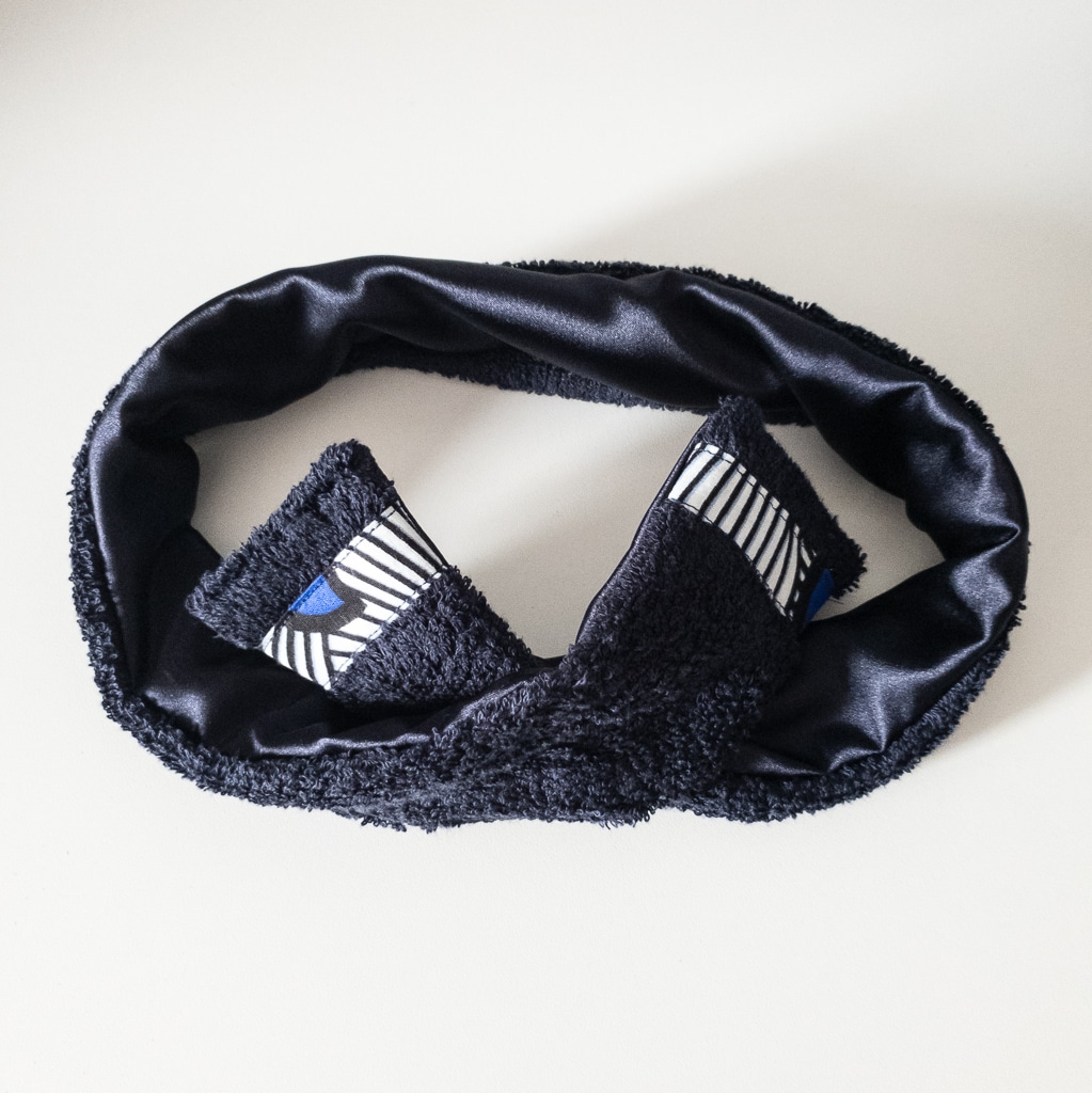 Lot De 2 Bandeaux De Sport Avec Poche Zippée - Absorption Maximale - Noir - Fitness, Running, Basketball