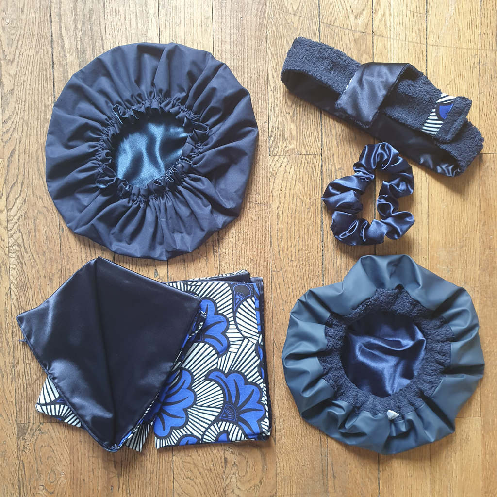 gamme complète accessoires satinés soin des boucles curly nights