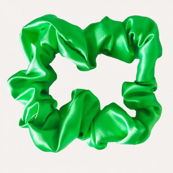 scrunchie xxl satin curly nights apfelgrün