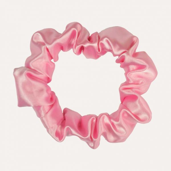 scrunchie xxl satin curly nights girly pink