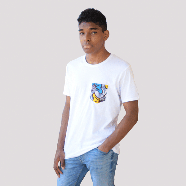 t shirt homme coton wax bord de mer