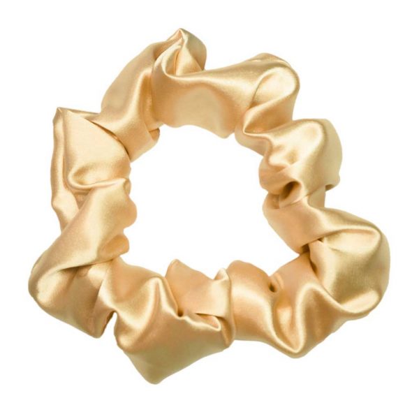 scrunchie xxl satin curly nights champagner