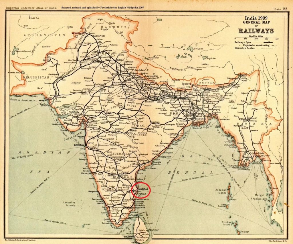 carte inde madras