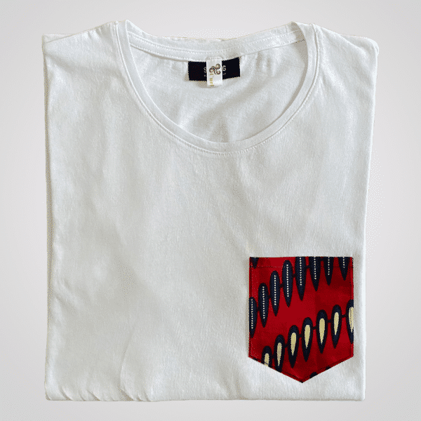 t shirt homme coton wax red nails