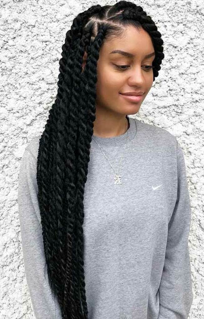 senegalese jumbo braids, tresses sénégalaises, coiffures protectrices, braids, mèches, cheveux bouclés, cheveux crépus, cheveux texturés