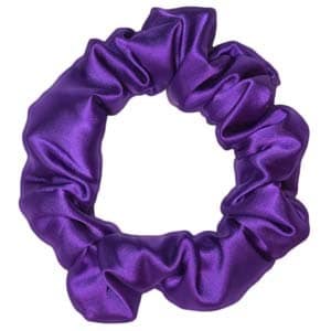 Chouchou satin violet cosmique