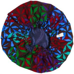 bonnet satin nuit élastique curly nights cheveux bouclés crépus protection KALEIDO