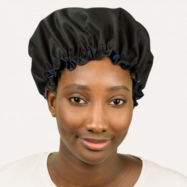 bonnet nuit boucles satin noir curly nights