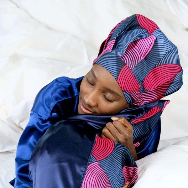 valentine curly nights satin bonnet taie oreiller