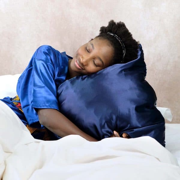 curly nights satin bonnet taie oreiller