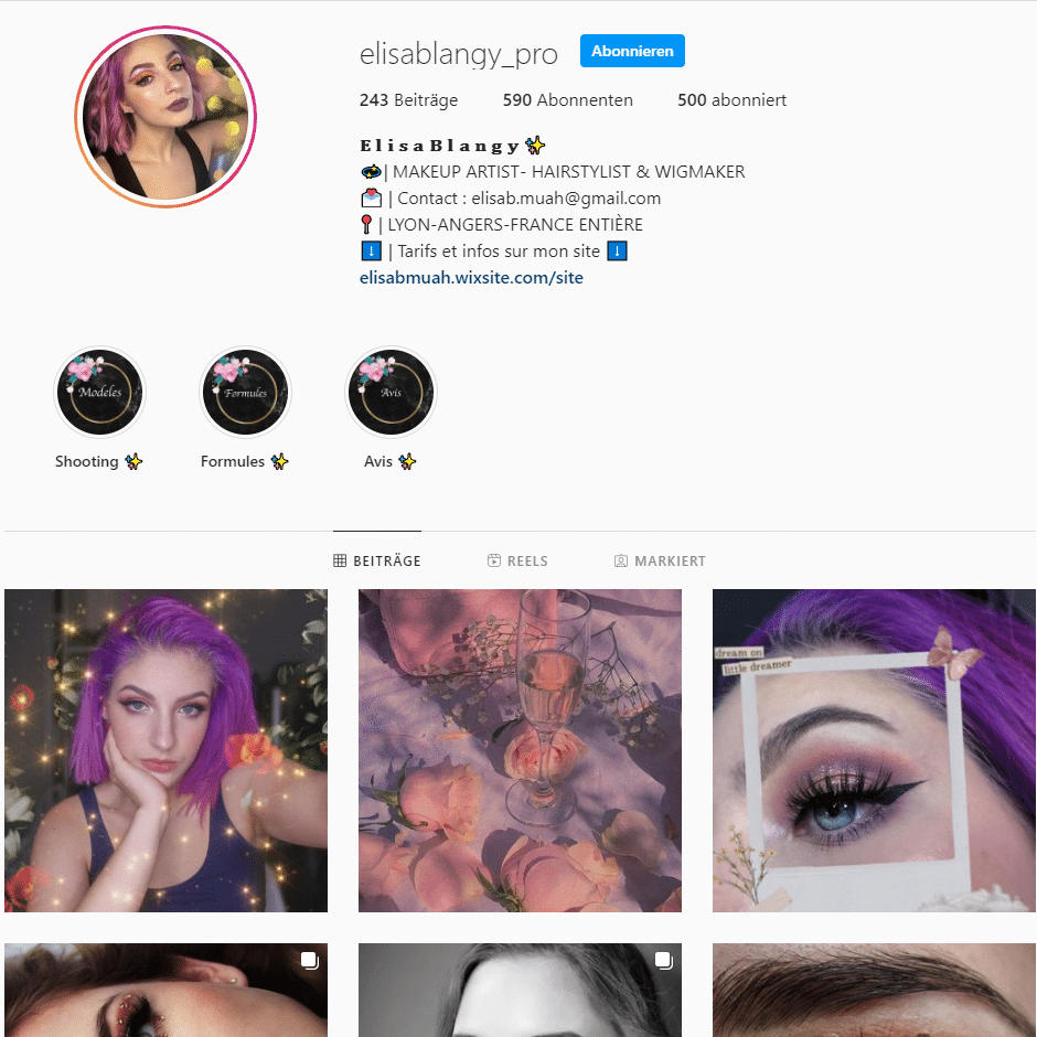 elisa blangy make up artist