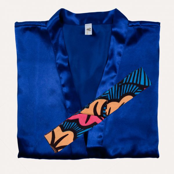 kimono satin ceinture wax OCEAN