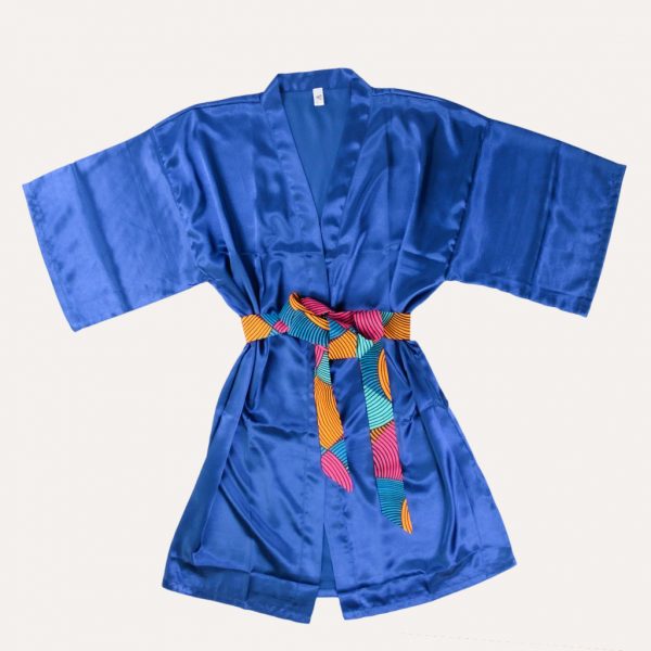 kimono satin ceinture wax masque de nuit curly nights arlequin