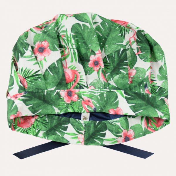 Bonnet de nuit réglable satin coton boucles crépus cheveux frisés curly nights FLAMANT ROSE