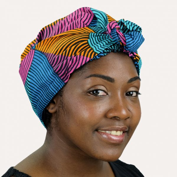satin turban foulard curly nights ARLEQUIN