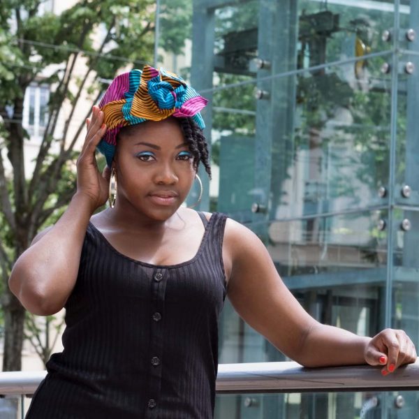 satin turban foulard curly nights ARLEQUIN