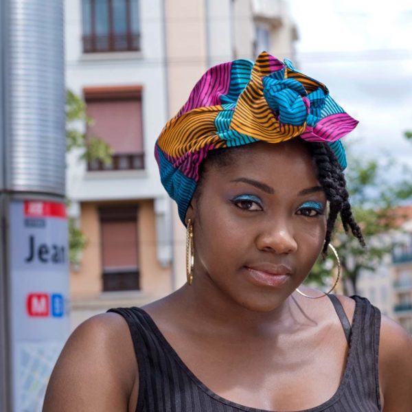 satin turban foulard curly nights ARLEQUIN