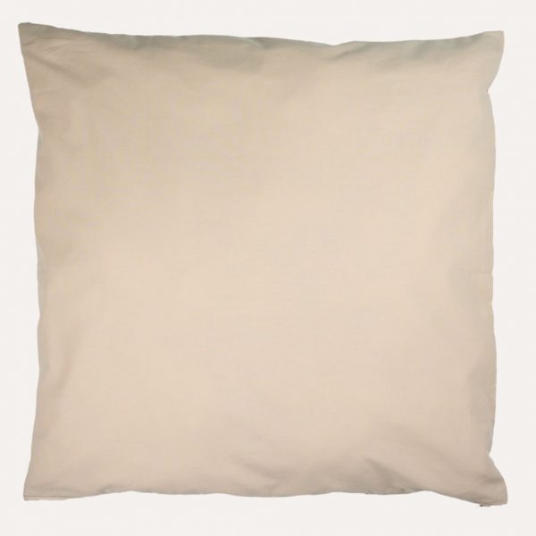 taie d'oreiller satin coton beige uni fait main en france curly nights
