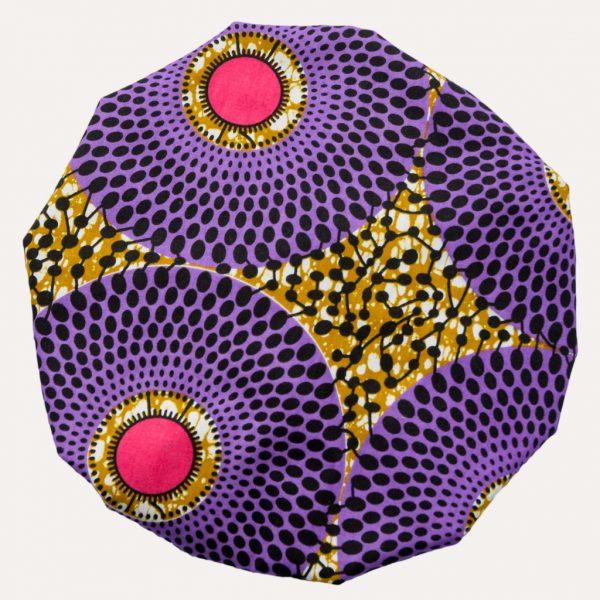 bonnet satin wax élastique nuit boucles curly nights AMETHYSTE