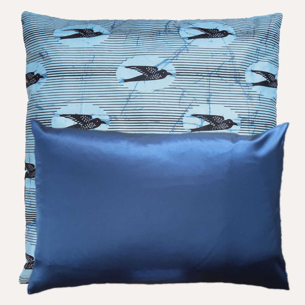 taie d'oreiller wax satin réversible curly nights ENVOL